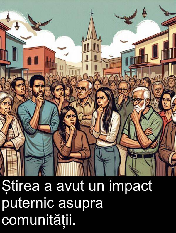 impact: Știrea a avut un impact puternic asupra comunității.