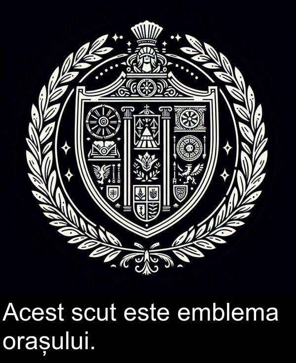 scut: Acest scut este emblema orașului.