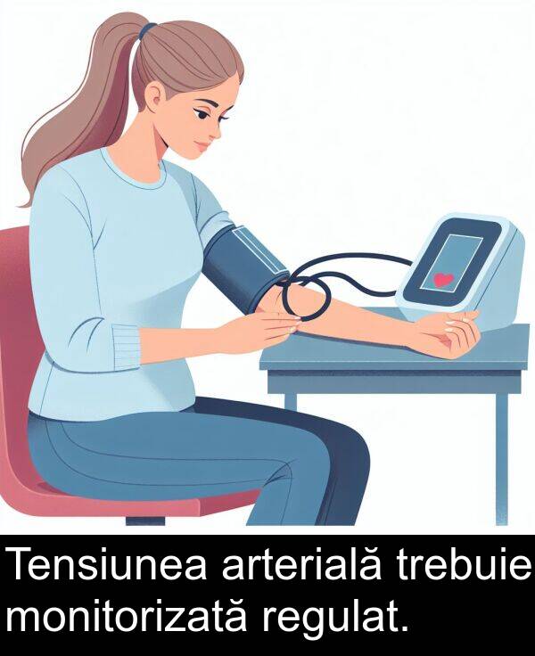 monitorizată: Tensiunea arterială trebuie monitorizată regulat.