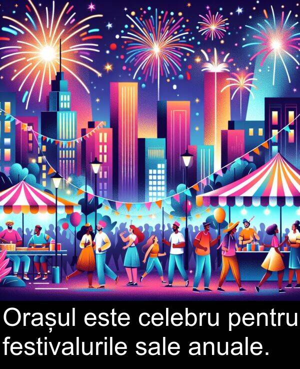 sale: Orașul este celebru pentru festivalurile sale anuale.