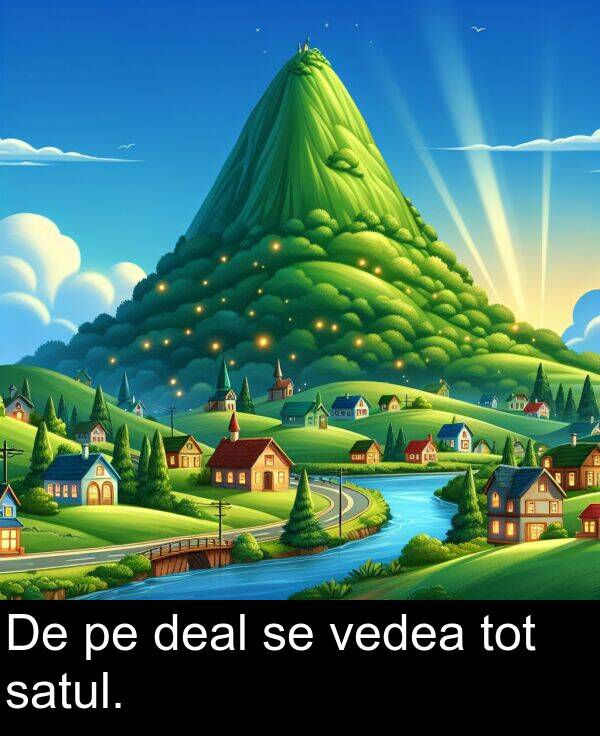 deal: De pe deal se vedea tot satul.