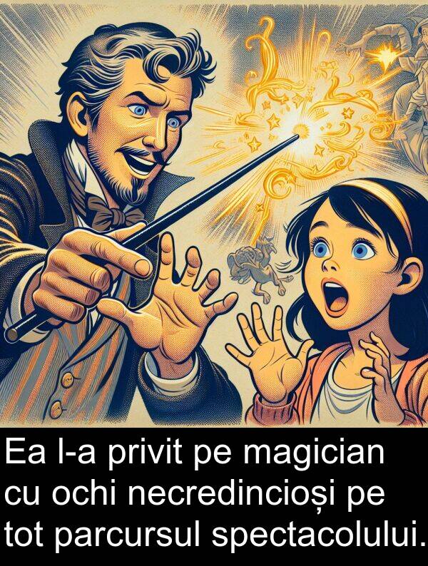 necredincioși: Ea l-a privit pe magician cu ochi necredincioși pe tot parcursul spectacolului.