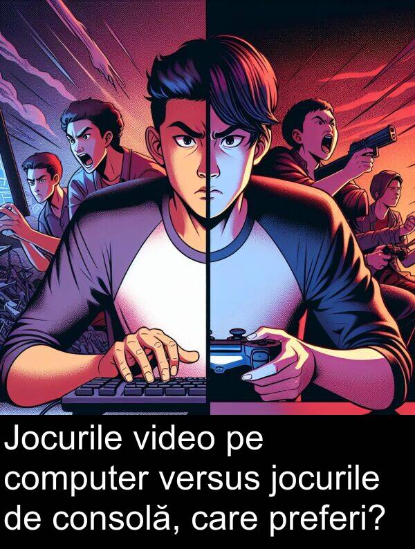 jocurile: Jocurile video pe computer versus jocurile de consolă, care preferi?