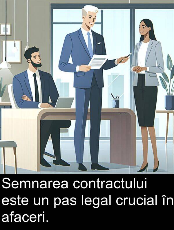 legal: Semnarea contractului este un pas legal crucial în afaceri.