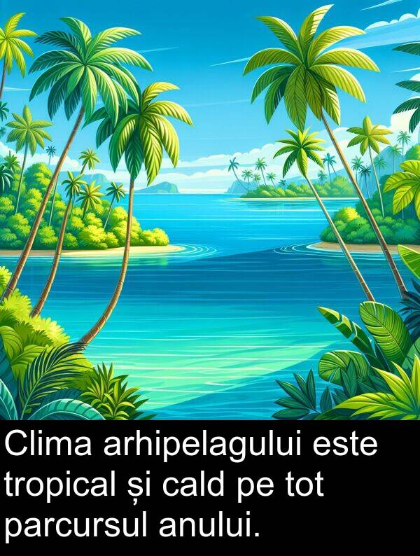 cald: Clima arhipelagului este tropical și cald pe tot parcursul anului.