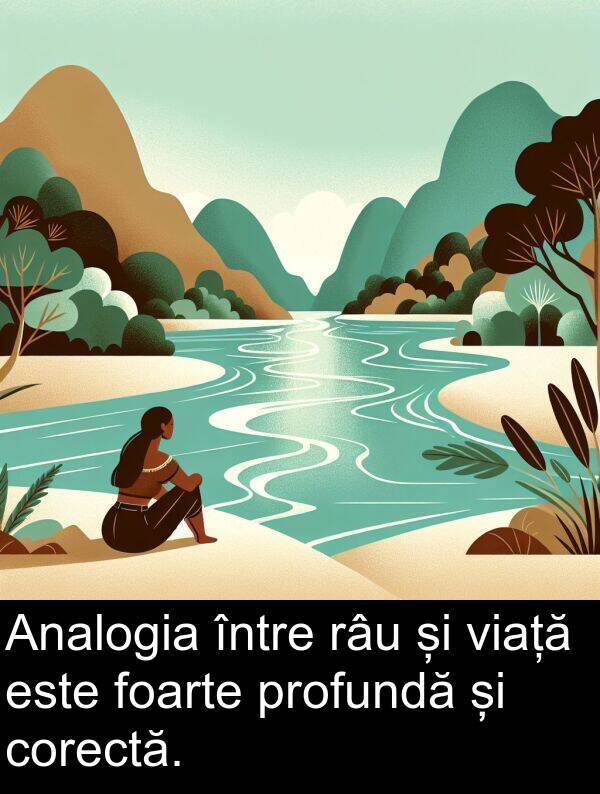 viață: Analogia între râu și viață este foarte profundă și corectă.