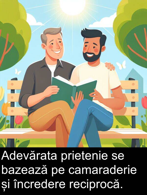 camaraderie: Adevărata prietenie se bazează pe camaraderie și încredere reciprocă.