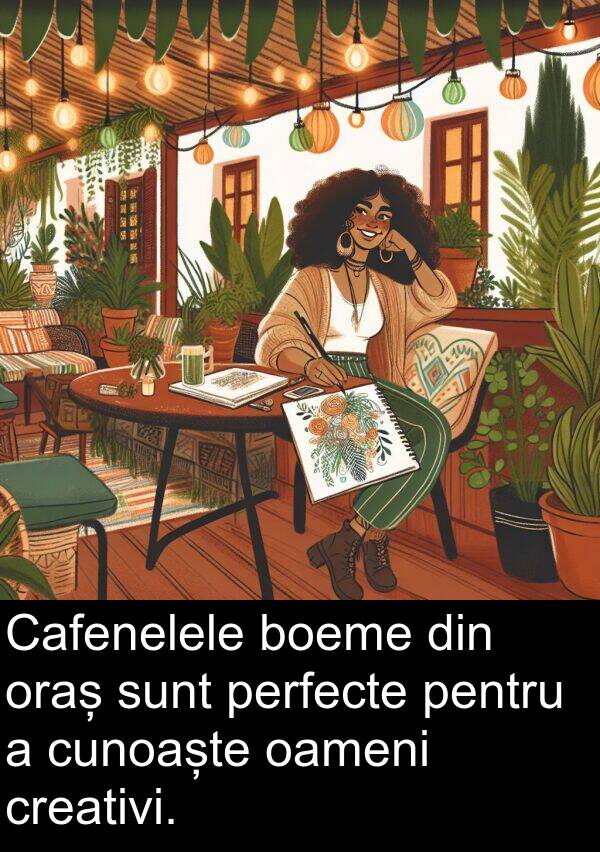 oameni: Cafenelele boeme din oraș sunt perfecte pentru a cunoaște oameni creativi.