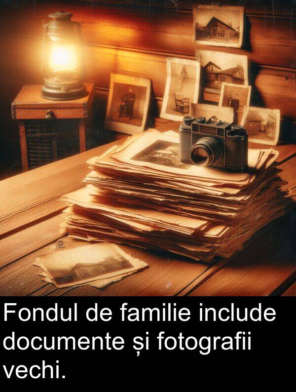 vechi: Fondul de familie include documente și fotografii vechi.