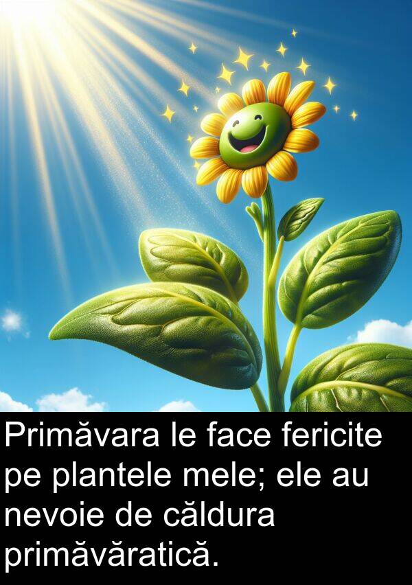 face: Primăvara le face fericite pe plantele mele; ele au nevoie de căldura primăvăratică.