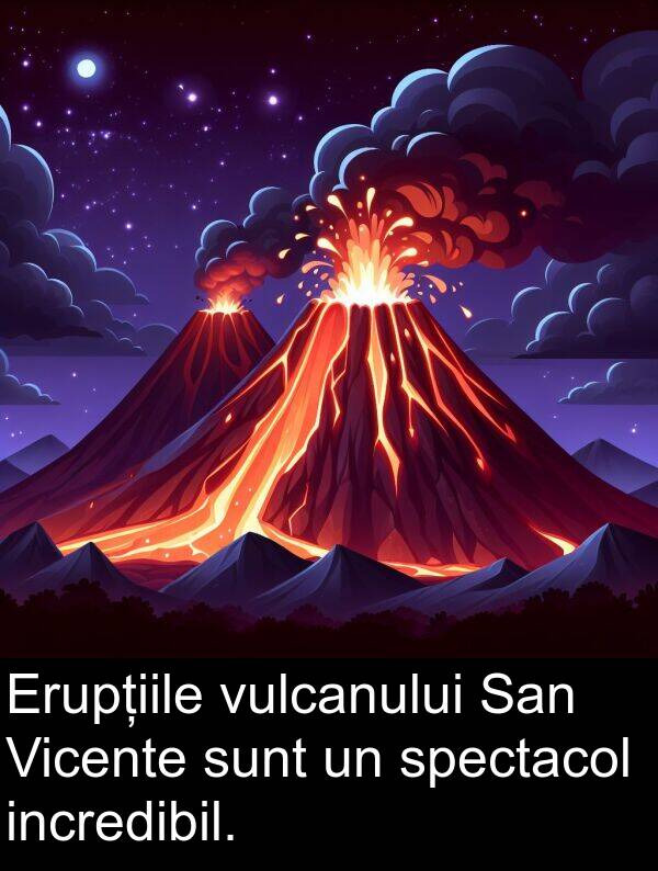 incredibil: Erupțiile vulcanului San Vicente sunt un spectacol incredibil.