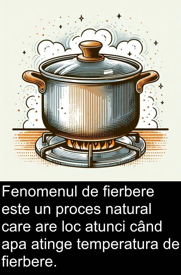 natural: Fenomenul de fierbere este un proces natural care are loc atunci când apa atinge temperatura de fierbere.