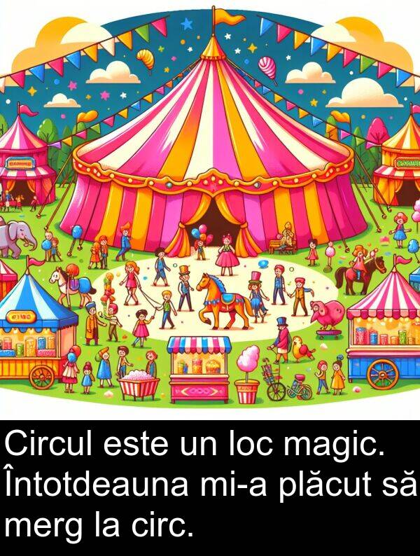 magic: Circul este un loc magic. Întotdeauna mi-a plăcut să merg la circ.