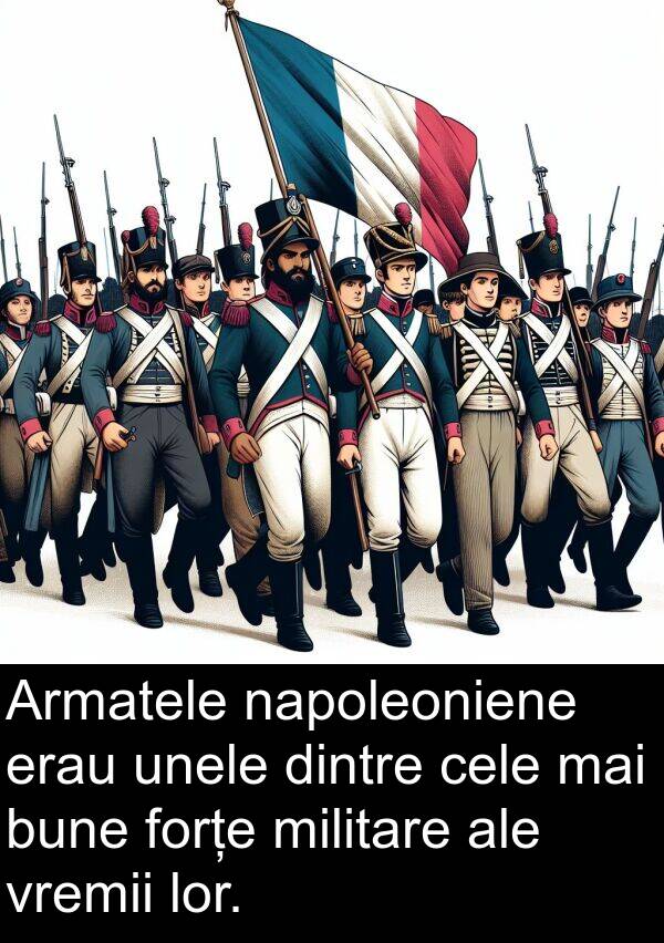 unele: Armatele napoleoniene erau unele dintre cele mai bune forțe militare ale vremii lor.