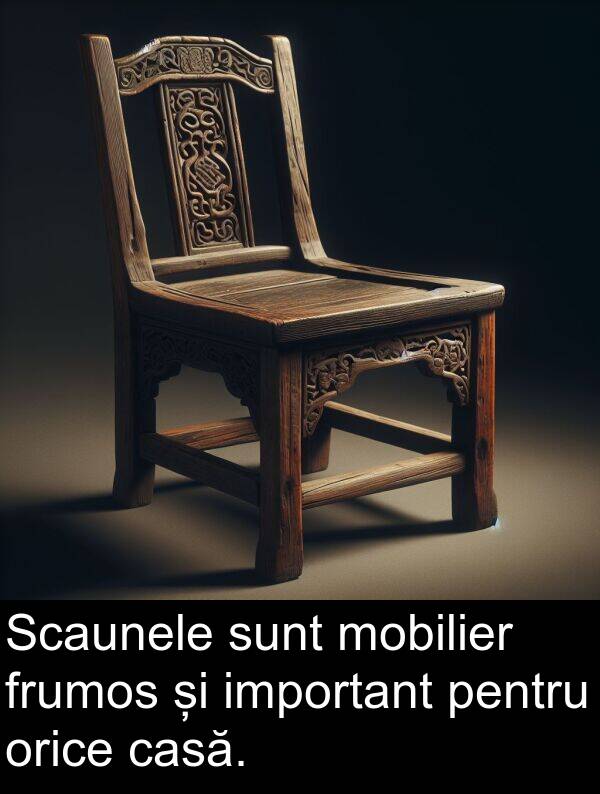 important: Scaunele sunt mobilier frumos și important pentru orice casă.