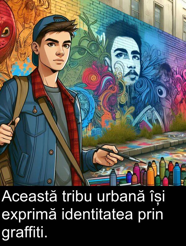 identitatea: Această tribu urbană își exprimă identitatea prin graffiti.