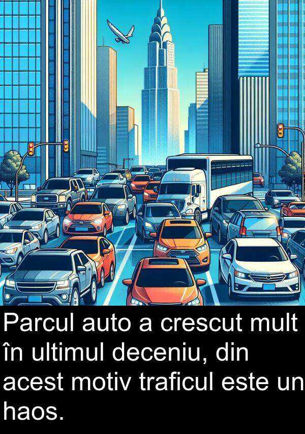 haos: Parcul auto a crescut mult în ultimul deceniu, din acest motiv traficul este un haos.