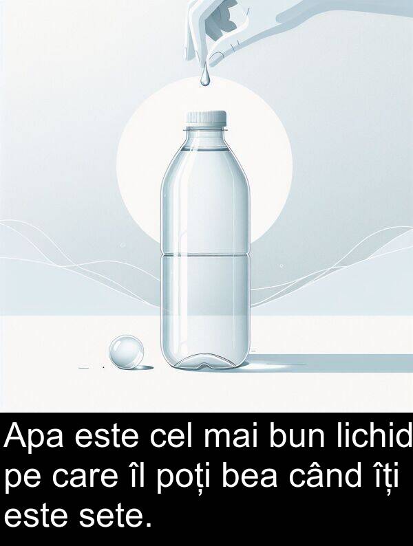 sete: Apa este cel mai bun lichid pe care îl poți bea când îți este sete.