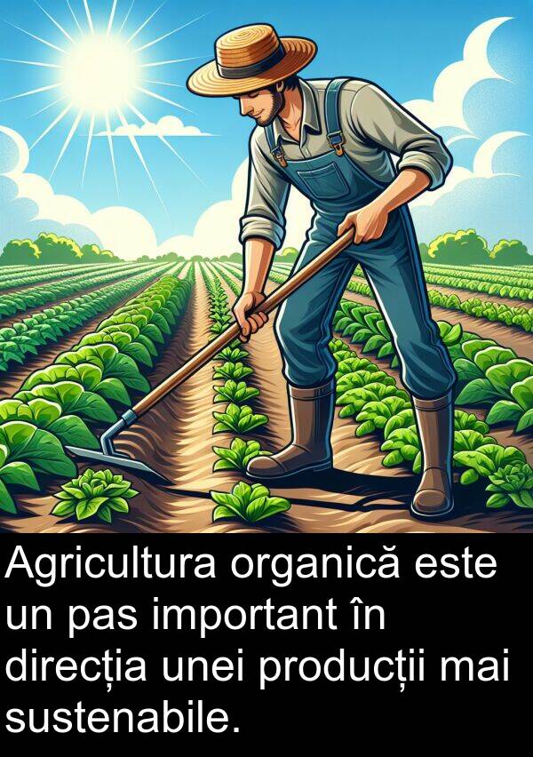 unei: Agricultura organică este un pas important în direcția unei producții mai sustenabile.