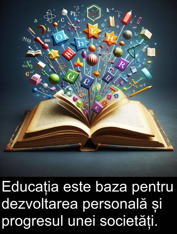 unei: Educația este baza pentru dezvoltarea personală și progresul unei societăți.
