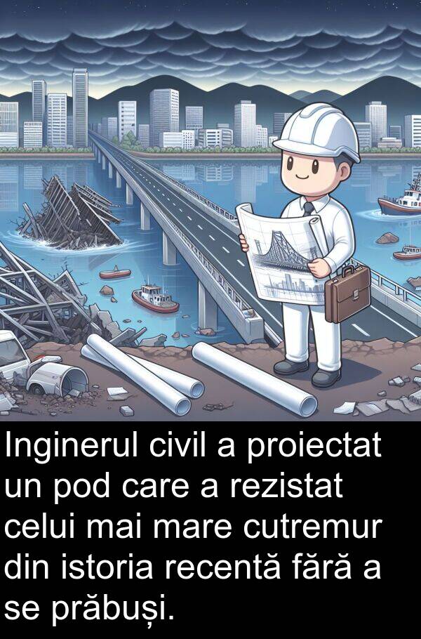 istoria: Inginerul civil a proiectat un pod care a rezistat celui mai mare cutremur din istoria recentă fără a se prăbuși.