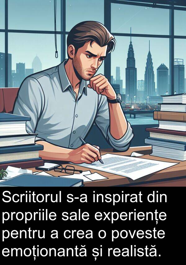 inspirat: Scriitorul s-a inspirat din propriile sale experiențe pentru a crea o poveste emoționantă și realistă.