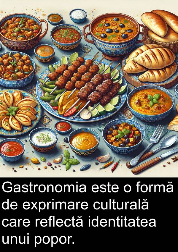 unui: Gastronomia este o formă de exprimare culturală care reflectă identitatea unui popor.