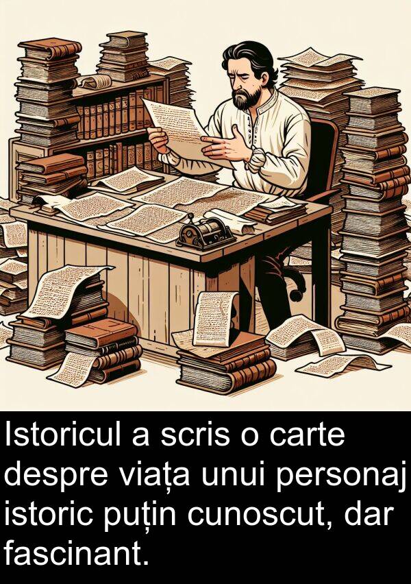 unui: Istoricul a scris o carte despre viața unui personaj istoric puțin cunoscut, dar fascinant.