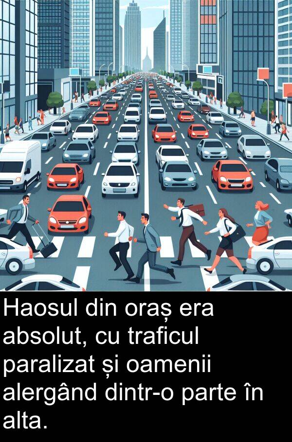 oamenii: Haosul din oraș era absolut, cu traficul paralizat și oamenii alergând dintr-o parte în alta.