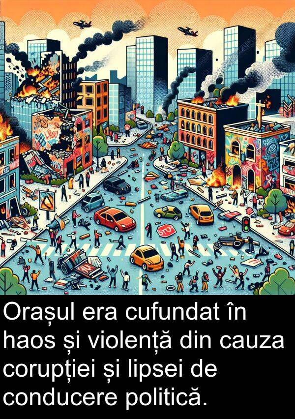 haos: Orașul era cufundat în haos și violență din cauza corupției și lipsei de conducere politică.