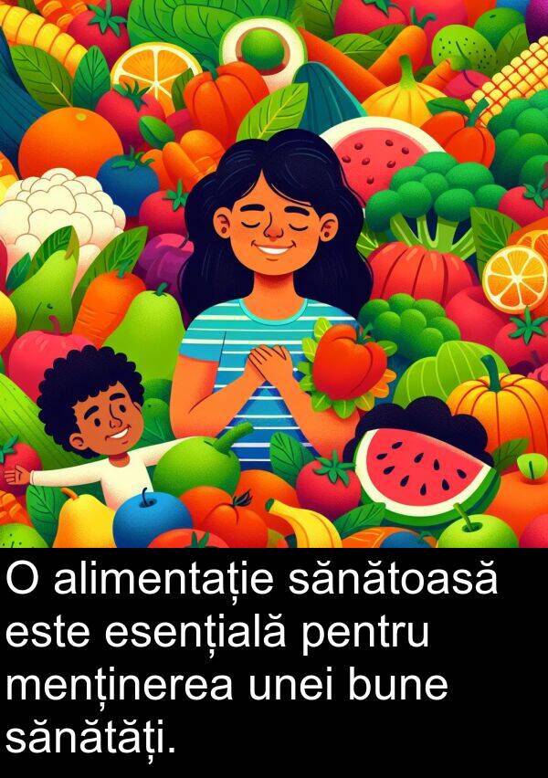 sănătăți: O alimentație sănătoasă este esențială pentru menținerea unei bune sănătăți.