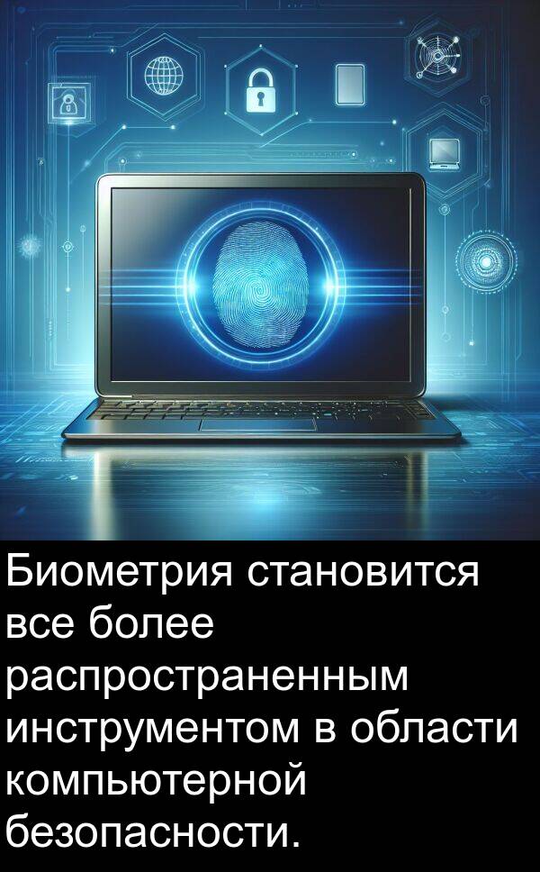 безопасности: Биометрия становится все более распространенным инструментом в области компьютерной безопасности.