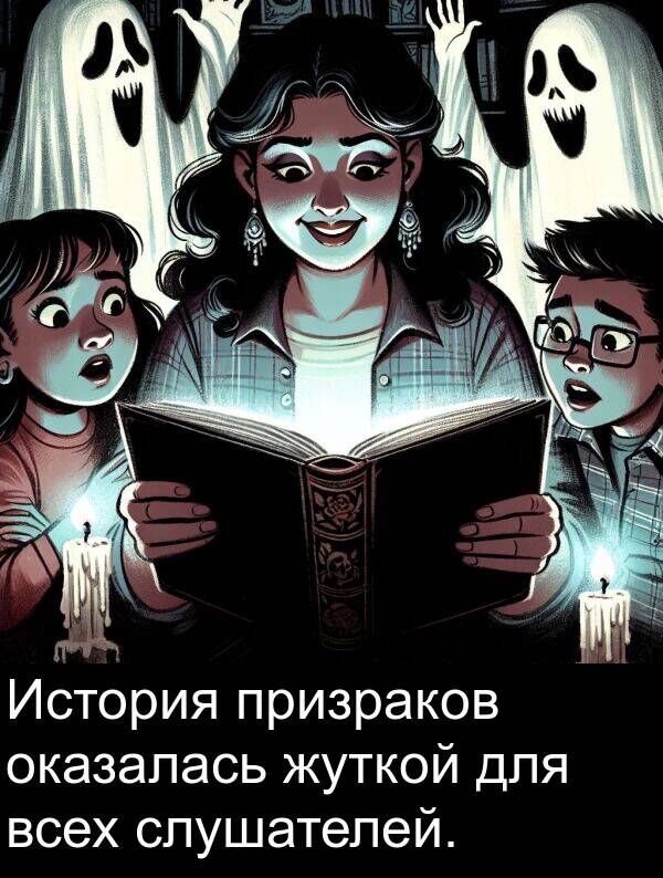 всех: История призраков оказалась жуткой для всех слушателей.