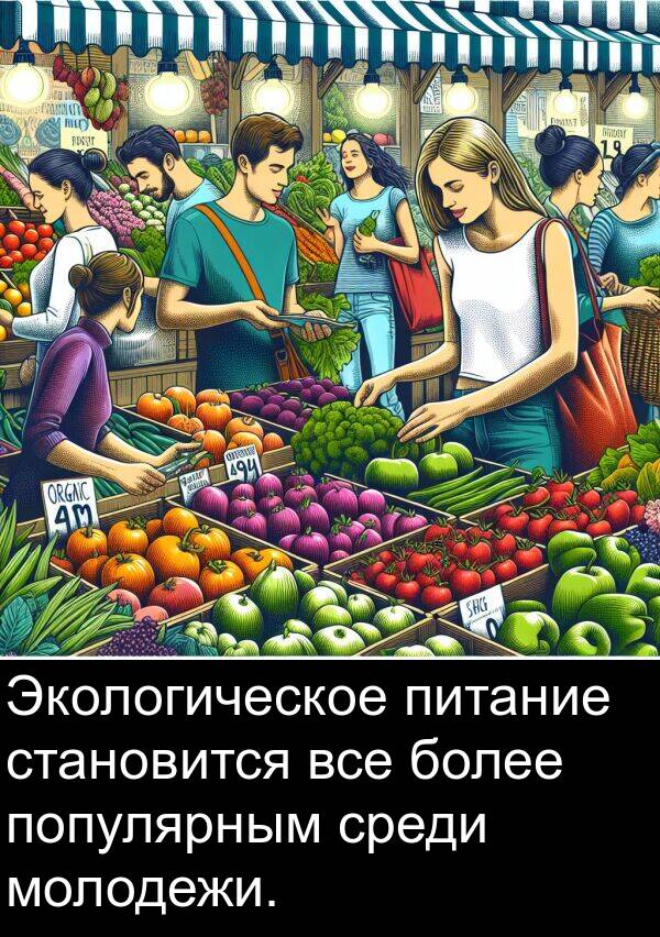 питание: Экологическое питание становится все более популярным среди молодежи.