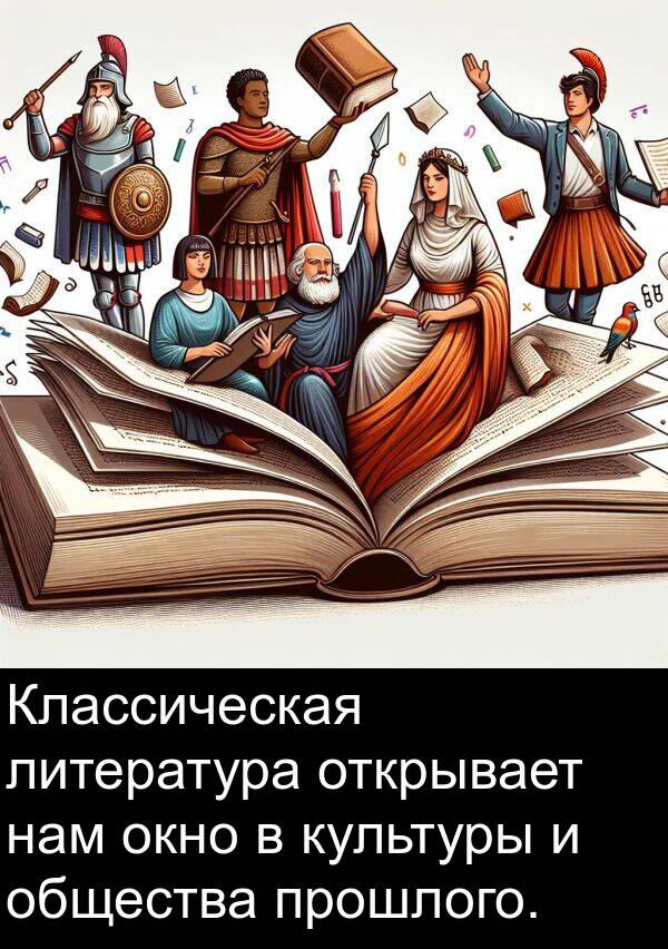 литература: Классическая литература открывает нам окно в культуры и общества прошлого.