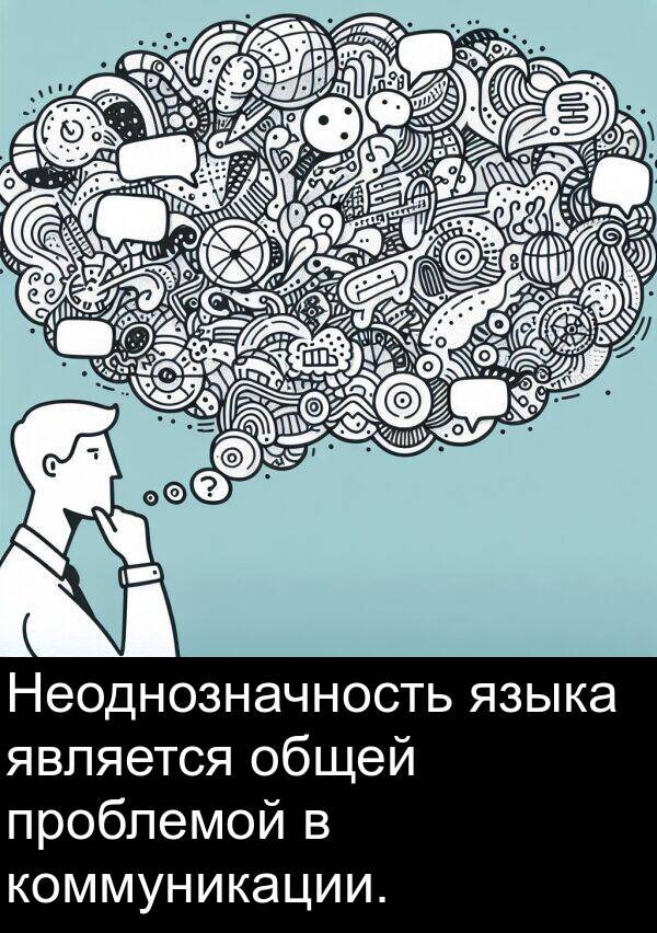 языка: Неоднозначность языка является общей проблемой в коммуникации.