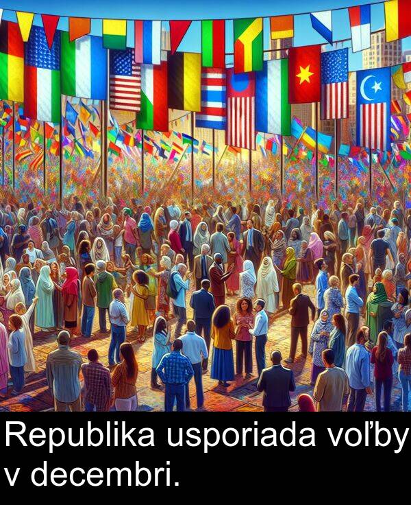 voľby: Republika usporiada voľby v decembri.