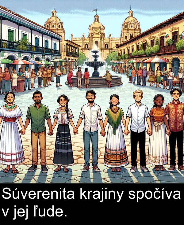 jej: Súverenita krajiny spočíva v jej ľude.