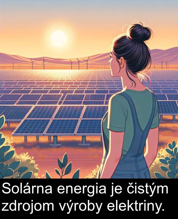 energia: Solárna energia je čistým zdrojom výroby elektriny.