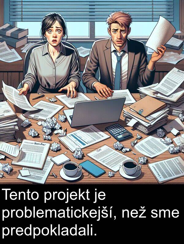 projekt: Tento projekt je problematickejší, než sme predpokladali.