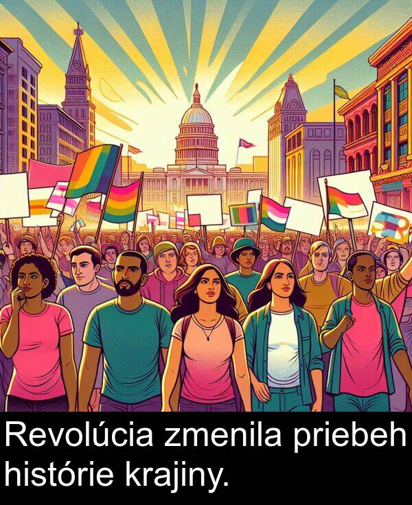 priebeh: Revolúcia zmenila priebeh histórie krajiny.