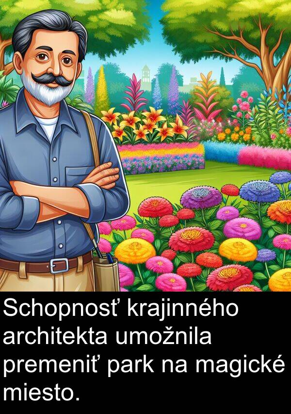 architekta: Schopnosť krajinného architekta umožnila premeniť park na magické miesto.