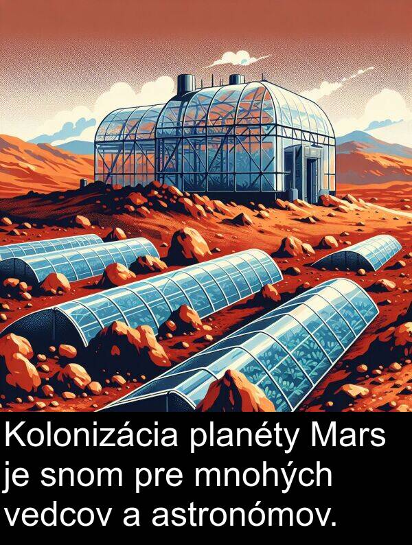 vedcov: Kolonizácia planéty Mars je snom pre mnohých vedcov a astronómov.