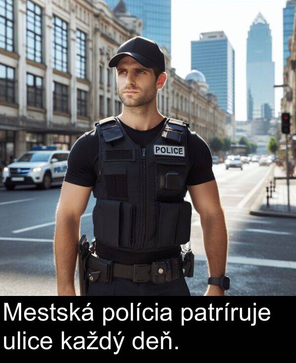 polícia: Mestská polícia patríruje ulice každý deň.