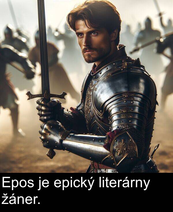 epický: Epos je epický literárny žáner.