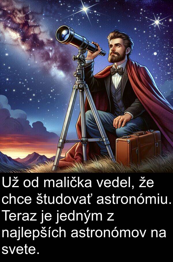 malička: Už od malička vedel, že chce študovať astronómiu. Teraz je jedným z najlepších astronómov na svete.