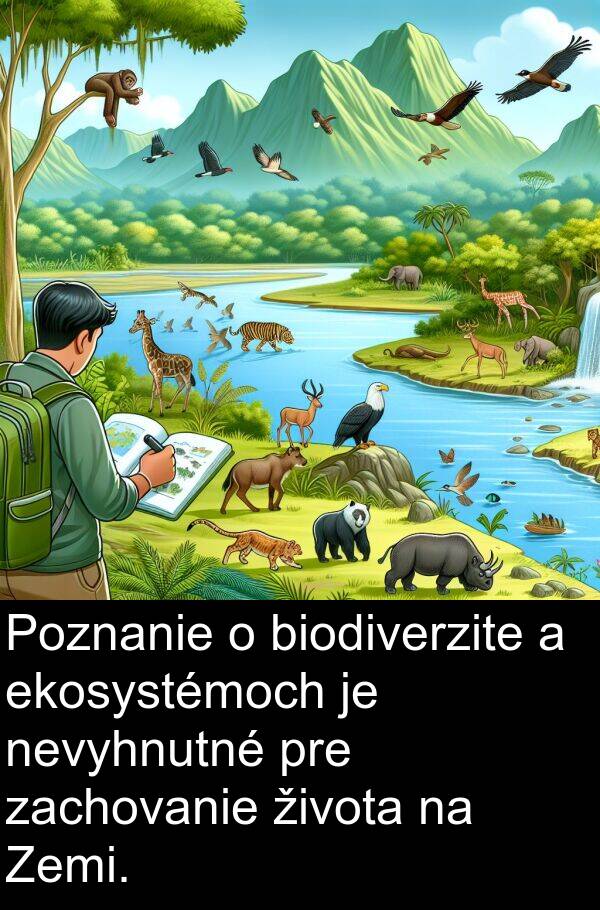 nevyhnutné: Poznanie o biodiverzite a ekosystémoch je nevyhnutné pre zachovanie života na Zemi.