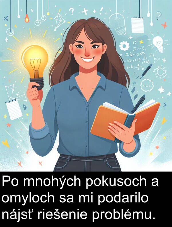 pokusoch: Po mnohých pokusoch a omyloch sa mi podarilo nájsť riešenie problému.