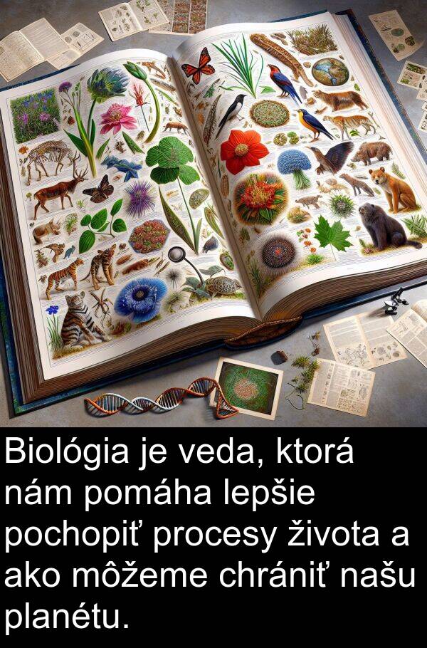 veda: Biológia je veda, ktorá nám pomáha lepšie pochopiť procesy života a ako môžeme chrániť našu planétu.