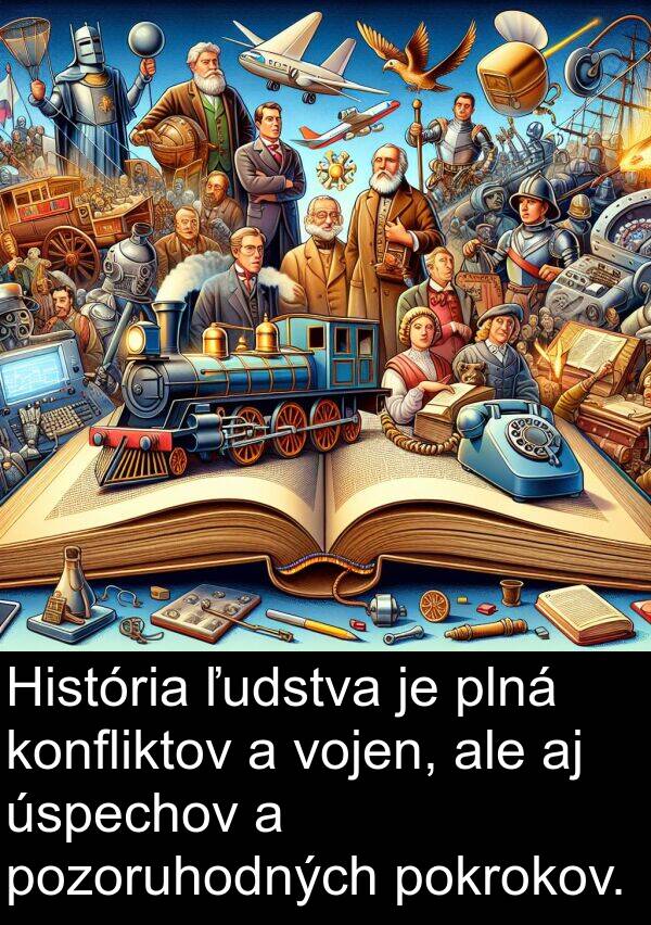 pozoruhodných: História ľudstva je plná konfliktov a vojen, ale aj úspechov a pozoruhodných pokrokov.